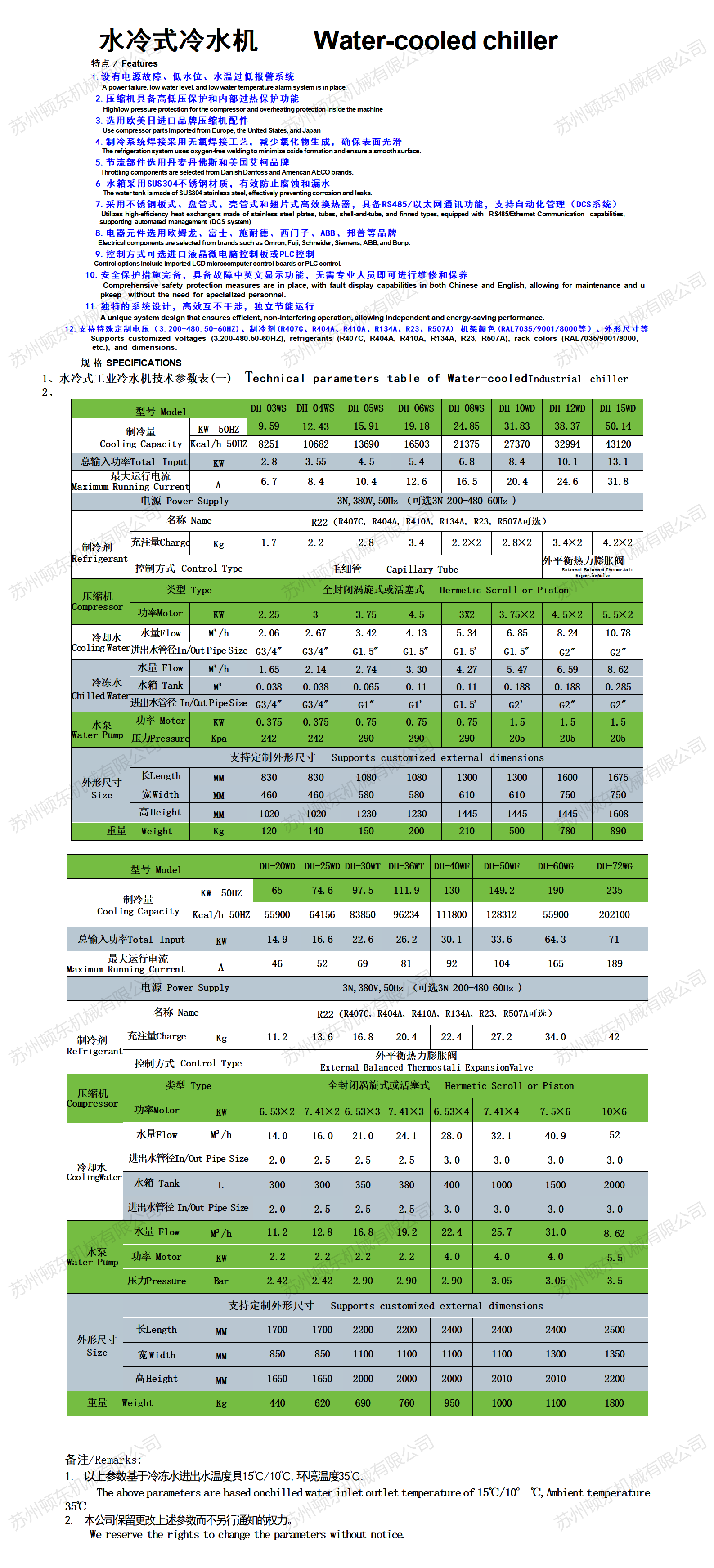 水冷式冷水机参数画册  绿色版本8号字体_01
